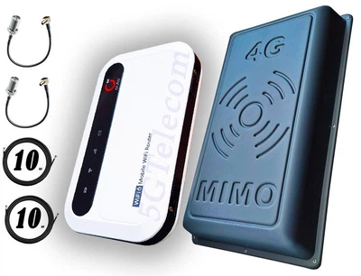 WiFi 4G роутер Olax MF985 с аккумулятором 3000mAh + MiMo антенна 2×17dbi Киевстар, Vodafone, Lifecell