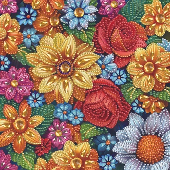 Алмазная мозаика Цветочная коллекция 25 х 25 Brushme BH029