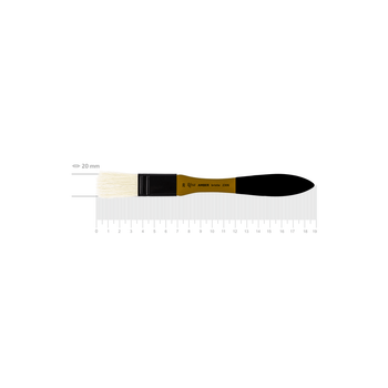 Кисть щетина ROSA AMBER 2306 флейц короткая ручка №20 (230620)
