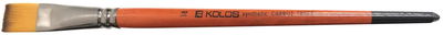 Кисть синтетика Kolos Carrot плоская №18 короткая ручка 1097F (4210970F18)