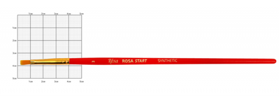Кисть синтетика Rosa Start плоская №3 242 коротка ручка (18750203)