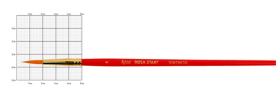Кисть синтетика Rosa Start круглая №6 242 коротка ручка (18750106)
