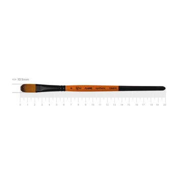 Кисть синтетика ROSA FLAME 1368FR овальная короткая ручка №8 (1368FR08)
