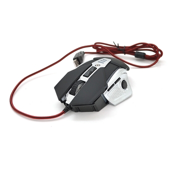Мышь проводная JEDEL GM860 USB черная с подсветкой игровая оптическая эргономичная для ПК и ноутбука (YU-GT_33A)