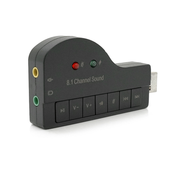 Контроллер USB звуковой карты Voltronic 8.1 3D звук для ПК совместимый с Windows 7 аудиоустройство звуковая карта (YU-GT_33A)