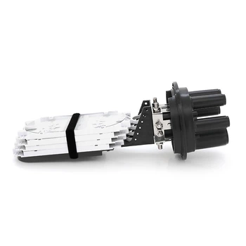 Муфта оптична Merlion ML-OP-F107H-192C герметична 5 вводів до 4 касет до 192 зварок для з'єднання оптоволокна розподільна муфта (TOR-JUG_22B)