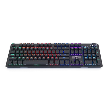Клавиатура USB Fantech MK853V2 черная 104 клавиши для работы и игр с LED подсветкой и подставкой для запястья (YU-GT_33A)