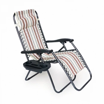 Кресло-шезлонг YT36696, 1800*650*1150мм, Brown/White OEM