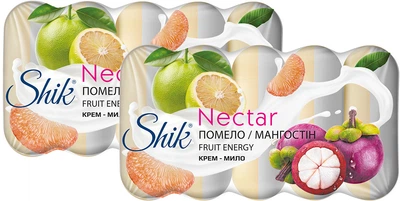 Упаковка крем-мыла Shik Nectar Помело и мангостин 5х70 г 2 упаковки (2301000530213)