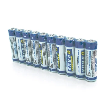 Батарейка сольова Orbus Zinc Carbon 1.5V AA LR06 10 штук термоусадка для іграшок та пультів дистанційного керування (TOR-JUG_22B)