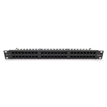 Патч-панель Ritar 48 портов UTP 1U черная для офисной сети RJ-45 категория 6 неэкранированная коммутация (LO-TH_11C)
