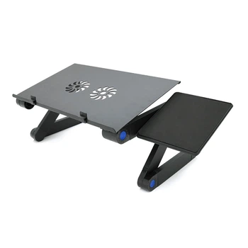 Стол-подставка под ноутбук Laptop Table T8 480*260 мм черный алюминиевый столик для работы и отдыха подставка для ноутбука (YU-GT_33A)