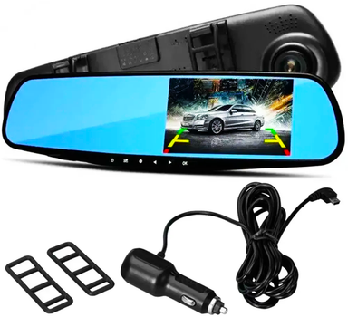 Відеореєстратор зеркало заднього виду, 5Mpx, HD / Автореєстратор DVR 712 (L)