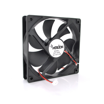 Кулер корпусний Merlion 12025 DC sleeve fan 2 pin 120x120x25мм 1100 об хв