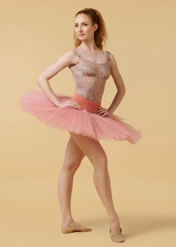 Пачка балетна BAJADERKA, 7 шарів тюль, dusty rose, XS-S