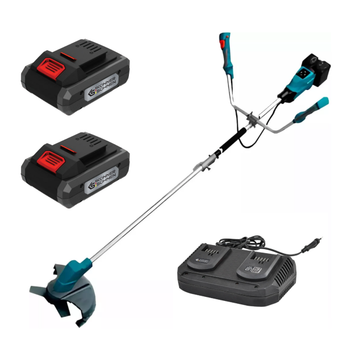 Тример садовий акумуляторний Konner&Sohnen KS BCT-40V set (20 В, 4 А*год, 2×3.5 А, 255-300 мм)