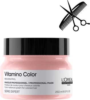 Професійна маска L'Oreal Professionnel Serie Expert Vitamino Color для захисту та збереження кольору фарбованого волосся 250 мл (3474636976058)