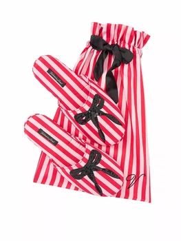 Тапочки Victoria’s Secret Signature Stripe Satin Slippers 38-39