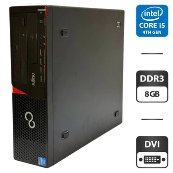 Компьютер Fujitsu Esprimo E720 E85 SFF / Intel Core i5-4440 (4 ядра по 3.1 - 3.3 GHz) / 8 GB DDR3 / 500 GB HDD / Intel HD Graphics 4600 / DVD-ROM б/у