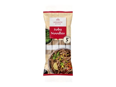 Локшина Соба з гречаної муки без глютену Vitasia Soba noodles Japanese style Вітасія макарони японські Темні Порційні 300г