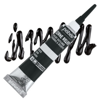 Контур зі скла Pebeo Cerne Relief Vitrail, 20 мл., Чорний, (P-390000)