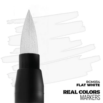 Flat white - акриловый маркер Real colors AK interactive (RCM034)
