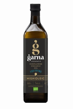 Garna Organica високоолеїнова органічна рафінована соняшникова олія для смаження, 1000 мл
