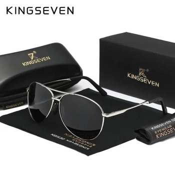 Поляризационные солнцезащитные очки KINGSEVEN N7013 Silver Gray