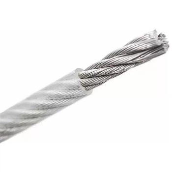 Трос стальной DIN 3055 ø2/3мм 6х7+1FC с органической сердцевиной оцинкованный в ПВХ оболочке (10пог.м) [91CTR0091CTRP2372H] Metalvis