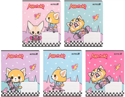 Набір шкільних зошитів Kite Aggretsuko 18 аркушів у клітинку 20 шт (AR25-236)