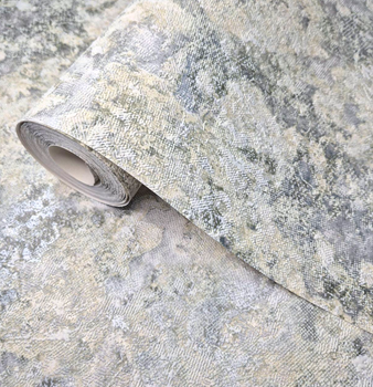 Обои виниловые на бумажной основе10.05×0.53м Славянские обои 5402-04,серые для спальни,гостиной,коридора,офиса