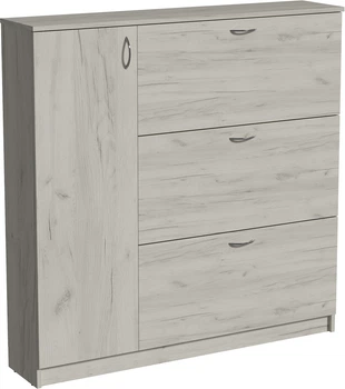 Тумба для взуття Matro (Luxe studio) №1 1200х275х1215 мм Дуб крафт білий (0024321641)