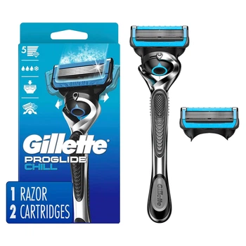 Бритва для чоловіків Gillette ProGlide Chill з 2 запасними лезами