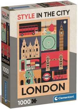 Puzzle Clementoni Style in the City: London 1000 elementów 39844 (8005125398447)