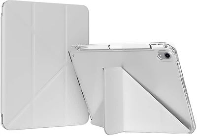 Чехол для планшета BeCover Ultra Slim Origami Transparent для Apple iPad Mini 6 2021 с креплением для стилуса Apple Pencil Gray (BC_712931)