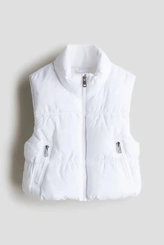 Жилет із стьобаного пуху білий H&M 170см (400010269)