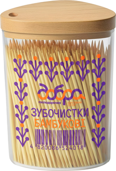 Зубочистки бамбукові Добра господарочка колекція Вибійка 350 шт (4820086524018)