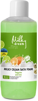 Молочна крем-піна для ванн Milky Dream Танжерин і лайм Святковий настрій 1000 мл (4820205300257)