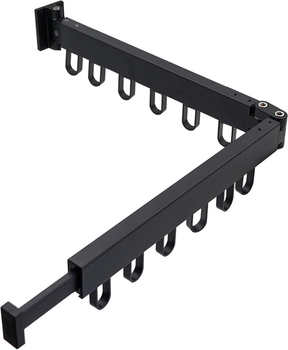 Раскладная настенная вешалка-сушилка Easy Dry 66x23х10х6.5см LS-7829 Black