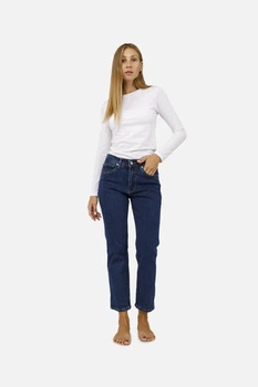 Жіночі Джинси Yuki slim 44 Темно-синій ЦБ-00257334 – Брендовий