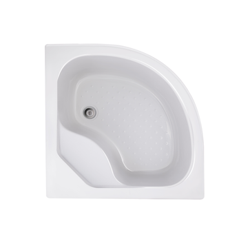 Душевой поддон LIDZ полукруглый 90х90х41см KAPIELKA ST90x90x41 высокий, с панелью, слив 52 мм