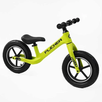 Детский велобег Corso 12" FL-0174-65 нейлоновая рама, колеса 12" Желтый
