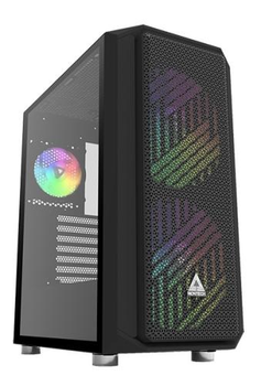Корпус Montech AIR X, Black, Mid Tower, без БЖ, для E-ATX / ATX / Micro ATX / Mini ITX, 2xUSB 3.0 / 1xUSB 2.0, макс. CPU - 163 мм / GPU - 340 мм, 2x200 мм ARGB / 1x120 мм ARGB, бічна панель із загартованого скла