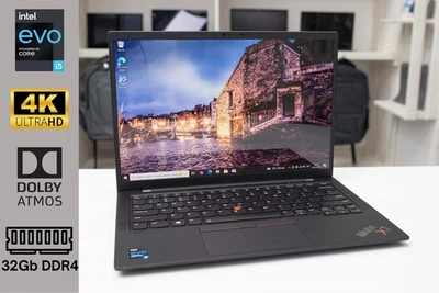 Легкий ноутбук для работы и учебы Lenovo ThinkPad X1 Carbon 9 i5-1185G7 32RAM 256SSD 4K IPS 14" Б/У