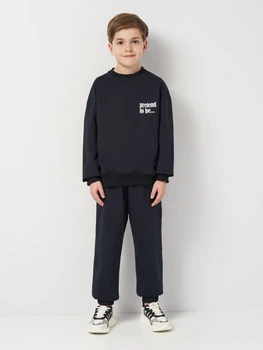 Подростковый спортивный костюм (свитшот + штаны) для мальчика Smile Time Pretend To Be SX3-49-7-3 158 см Синий (st_2000000216164)