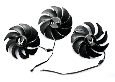 Вентилятор Apistek для видеокарты Zotac Trinity (orgnl) RTX 4080 4090 GAH3B2H GAA3B2H (GAA8S2U) комплект 3 шт (№535)