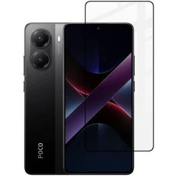 Захисне скло Fiji Premium для Poco X7 Pro повне проклеювання Anti-Static чорний