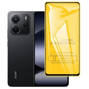 Защитное стекло TDG 9D для Xiaomi Redmi Note 14 полная проклейка черный