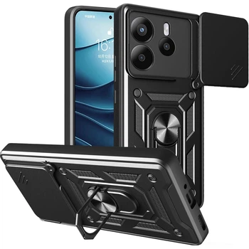 Чохол Fiji Camera Defence для Xiaomi Redmi Note 14 бампер із захистом камери та підставкою Black