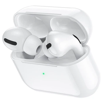 Навушники Bluetooth бездротові Hoco EW05 Plus вакуумні з мікрофоном та шумозаглушенням ANC White